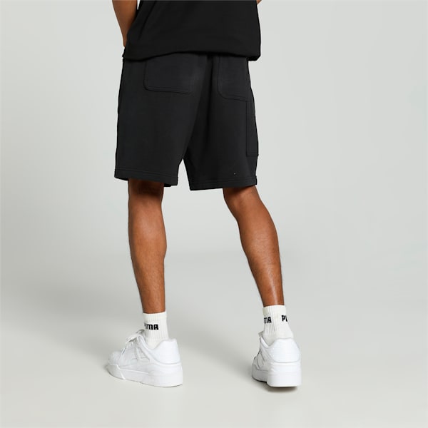 DOWNTOWN Men's Relaxed Fit 8" Shorts, PUMA Black, extralarge-IND